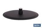Cabezal de ducha redondo orientable | Diseño extrafino | Tecnología antical | Medidas: Ø24,5 cm | Disponible en acabado negro mate y en acero inoxidable - Cofan