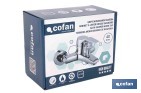 Grifo monomando para bañera con acabado cromado | Incluye excéntricas, embellecedores y cartucho cerámico de 40 mm - Cofan