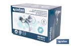 Grifo monomando para bañera con acabado cromado | Incluye excéntricas, embellecedores y cartucho cerámico de 40 mm - Cofan