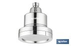 ROCIADOR DE DUCHA DE ALTA PRESIÓN CON ACABADO EN CROMADO QUE INCLUYE FILTRO DE 15 ETAPAS | ROTACIÓN 360° | FÁCIL INSTALACIÓN Y AHORRO DE AGUA