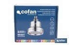 Rociador de ducha de alta presión con acabado en cromado que incluye filtro de 15 etapas | Rotación 360° | Fácil instalación y ahorro de agua - Cofan