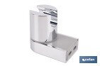 Soporte de ducha para pared | Material: ABS resistente | Soporte ajustable | Disponible en acabado cromado - Cofan