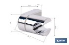 Soporte de ducha para pared | Material: ABS resistente | Soporte ajustable | Disponible en acabado cromado - Cofan