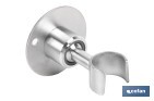 Soporte de ducha para pared | Material: acero inoxidable | Diámetro: 5,5 cm | Fácil instalación | Disponible en dos acabados diferentes - Cofan