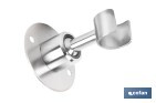 Soporte de ducha para pared | Material: acero inoxidable | Diámetro: 5,5 cm | Fácil instalación | Disponible en dos acabados diferentes - Cofan