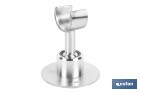 Soporte de ducha para pared | Material: acero inoxidable | Diámetro: 5,5 cm | Fácil instalación | Disponible en dos acabados diferentes - Cofan
