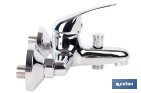 Grifo monomando para bañera con acabado cromado | Incluye cartucho cerámico de 40 mm | Gama Ölfus - Cofan
