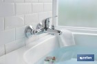 Grifo monomando para bañera con acabado cromado | Incluye cartucho cerámico de 40 mm | Gama Ölfus - Cofan