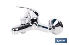 Grifo monomando para bañera con acabado cromado | Incluye cartucho cerámico de 40 mm | Gama Ölfus - Cofan
