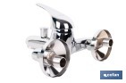 Grifo monomando para bañera con acabado cromado | Incluye cartucho cerámico de 40 mm | Gama Ölfus - Cofan