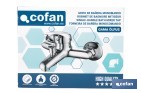 Grifo monomando para bañera con acabado cromado | Incluye cartucho cerámico de 40 mm | Gama Ölfus - Cofan