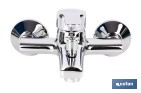 Grifo monomando para bañera con acabado cromado | Incluye cartucho cerámico de 40 mm | Gama Évian - Cofan