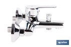 Grifo monomando para bañera con acabado cromado | Incluye cartucho cerámico de 40 mm | Gama Évian - Cofan