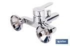 Grifo monomando para bañera con acabado cromado | Incluye cartucho cerámico de 40 mm | Gama Évian - Cofan