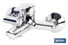 Grifo monomando para bañera con acabado cromado | Incluye cartucho cerámico de 40 mm | Gama Évian - Cofan