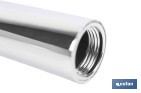 Tubo alargador de ducha de acero inoxidable | Diámetro exterior: Ø24 mm | Disponible en diferentes acabados y longitudes - Cofan