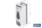 Dosificador de jabón líquido | Capacidad: 600 ml | Material: ABS resistente | Apto para uso comercial | Disponible en dos colores - Cofan