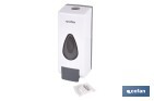 Dosificador de jabón líquido | Capacidad: 600 ml | Material: ABS resistente | Apto para uso comercial | Disponible en dos colores - Cofan