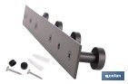 Perchero de pared negro | Material: acero inoxidable | Resistente y elegante | Disponible con diferentes colgadores - Cofan