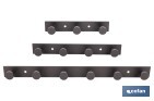 PERCHERO DE PARED NEGRO | MATERIAL: ACERO INOXIDABLE | RESISTENTE Y ELEGANTE | DISPONIBLE CON DIFERENTES COLGADORES