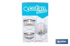  Panier de Salle de Bain | D'Angle | Fabriqué en Acier Inoxydable 304 - Cofan
