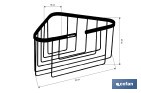  Panier de Salle de Bain | D'Angle | Fabriqué en Acier Inoxydable 304 - Cofan