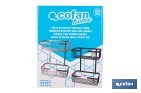 Cesta de ducha doble para baño | Organizador daño con fijación a pared | Disponible en 2 acabados - Cofan