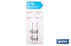 Cesta de ducha doble colgante de acero inoxidable 304 con 2 niveles | Disponible en dos acabados - Cofan