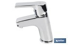 Grifo para Lavabo Monomando | Modelo Ross | Fabricado en Latón | Medidas 13 x 11 x 4.5 cm - Cofan