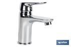 BASIN MIXER TAP | SINGLE-HANDLE TAP | SIZE: 40MM | RIFT MODEL | BRASS WITH CHROME-PLATED FINISH AND ZINC ALLOY HANDLE