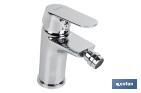 Bidet Mixer Tap | Single-Handle Tap | Size: 40mm | Rift Model | Brass with Chrome-Plated Finish and Zinc Alloy Handle - Cofan