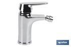 Bidet Mixer Tap | Single-Handle Tap | Size: 40mm | Rift Model | Brass with Chrome-Plated Finish and Zinc Alloy Handle - Cofan