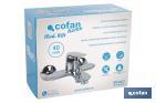 Single-Handle Bath Mixer Tap | Size: 40mm | Rift Model | Brass with Chrome-Plated Finish - Cofan