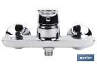 Shower mixer tap | Single-handle tap | Cartridge: 40mm | Rift Model | Brass with chrome-plated finish - Cofan