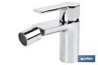 Single-Handle Bidet Mixer Tap | Size: 25mm | Matheson Model | Brass with Chrome-Plated Finish - Cofan