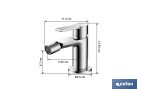 Robinet pour Bidet Mitigeur | Dimension 25 mm | Modèle Matheson | Fabriqué en Laiton avec une Finition en Chromé - Cofan