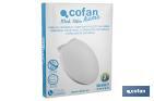 Copriwater WC | Dimensioni 41,9 x 34,7 cm | Modello Atlin | Realizzato in polipropilene bianco - Cofan