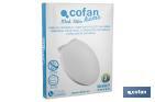 Toilet Seat | Size: 41.9 x 34.7cm | Atlin Model | White Polypropylene - Cofan