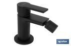 Single-handle mixer tap for bidet | Black bathroom fittings | Cartridge of 25mm - Cofan