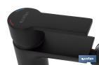 Single-handle mixer tap for bidet | Black bathroom fittings | Cartridge of 25mm - Cofan