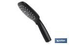 Shower kit | Black bathroom fitting | Hand-held shower head + hose + bracket included - Cofan