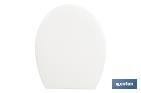 Oval-shaped toilet seat | Material: polypropylene | Soft close and noiseless - Cofan