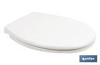 Oval-shaped toilet seat | Material: polypropylene | Soft close and noiseless - Cofan