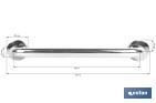 Barre d'appui droite | Matériau : Acier inoxydable 304 | Plusieurs dimensions - Cofan