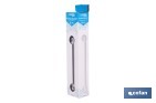 Barra de apoio reta | Cor: Branca | Material: Aço pintado | Vários tamanhos - Cofan