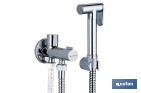 Ducha higiénica para inodoro con manguera de acero inoxidable 1,2 m - acabado cromado - Cofan