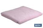 Set of 3 light-pink bath towels with 580g/m2 | Flor range | Set of bath towels made of 100% cotton - Cofan