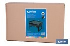 Barbacoa de carbón portátil plegable | Con parrilla cromada | Asas laterales | Compacta y fácil de transportar | Medidas: 45,5 x 34,5 x 31,5 cm - Cofan