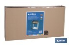 Barbacoa de carbón con ruedas | Parrilla regulable | Ladrillo refractario | Fácil de transportar y estable | Medidas: 56,7 x 36 x 83 cm - Cofan