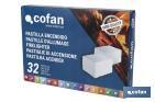 Firelighters for barbecue | Package of 32 pieces | Quick and clean method - Cofan